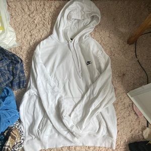 White Nike sweatshirt